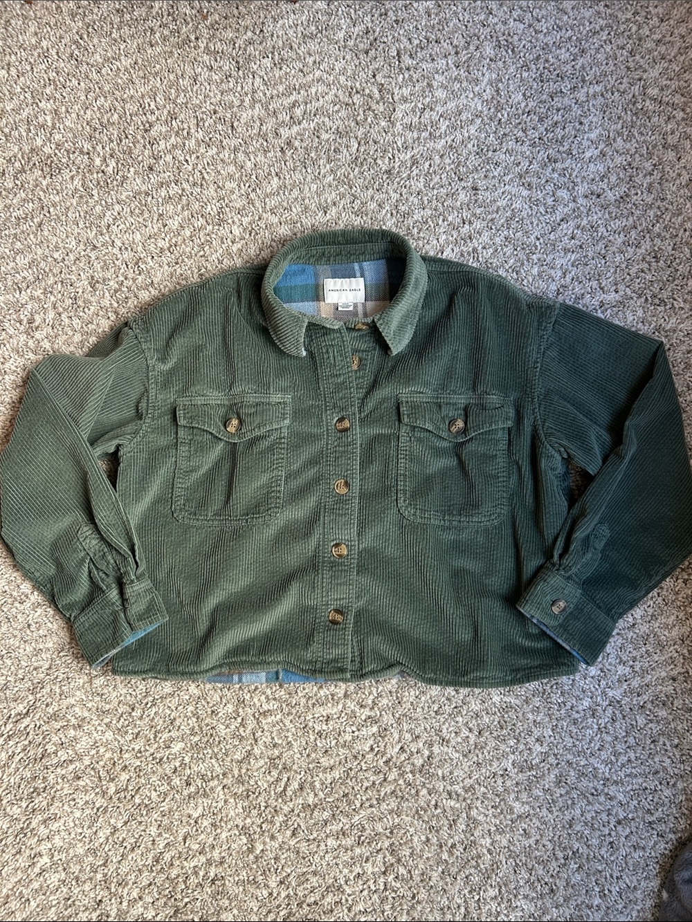 American Eagle Corduroy Button-Up Jacket